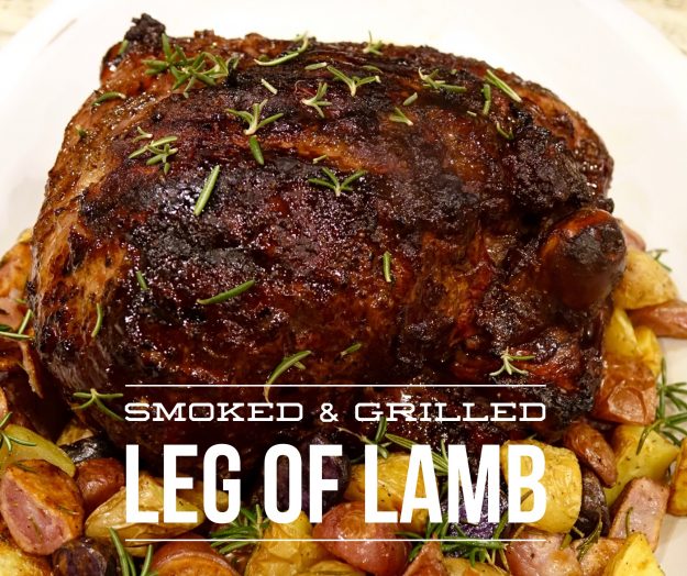 smoked & grilled leg of lamb