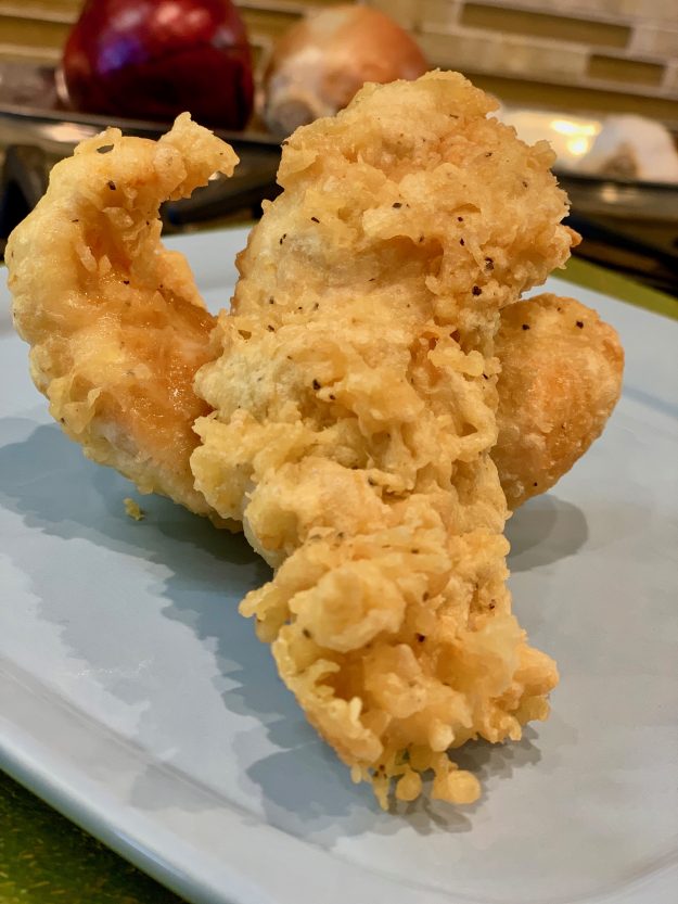 tempura plated